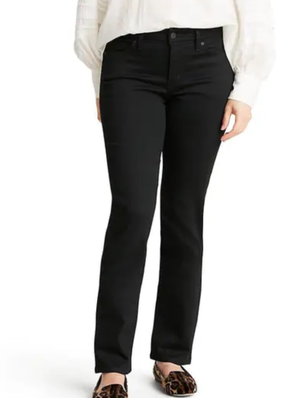 Levi’s Totally Shaping Straight Women’s 14L Black Straight Leg Jeans